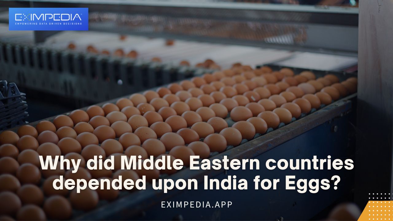 Why Middle Eastern countries are depended upon India for Eggs?