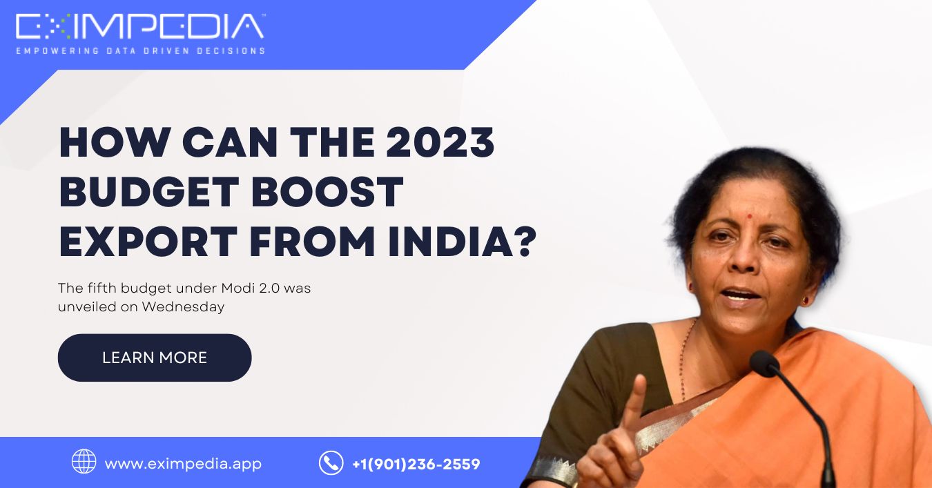 How can the 2023 budget boost export from India?